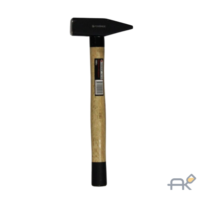 Молоток слесарный с деревянной ручкой и пластиковой защитой у основания (300г) (F-822300)